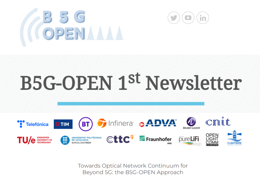 1st B5G-OPEN Newsletter